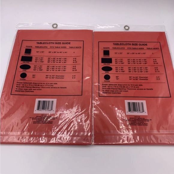 Red Tablecloths - Picture 2 of 2